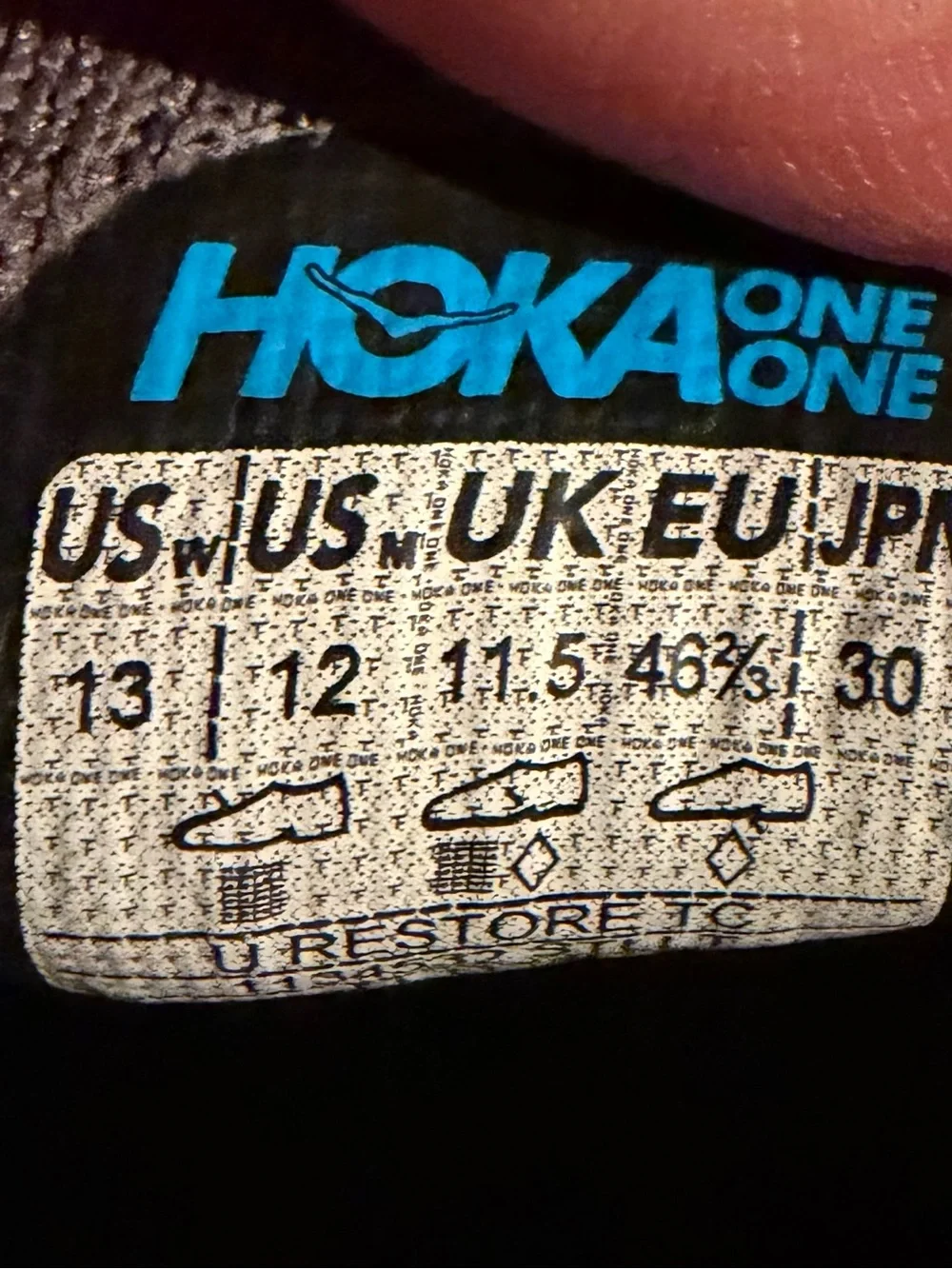 Hoka One One Men's Slip-On Knit Sneakers in Light Gray